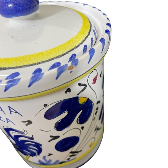 Romana Sambuca Italian Ceramic Jar With Lid - Picture 9 of 10